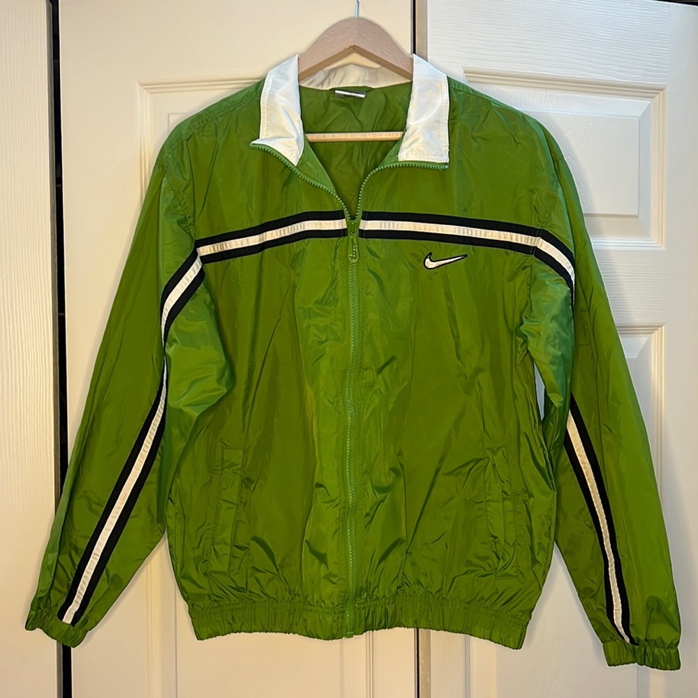 Vintage Green Nike Windbreaker